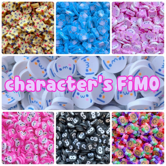 【約10g】キャラクターズフィーモ FIMO クレイチップ スライム材料 ハンドメイド材料