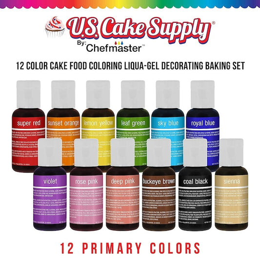 【US Cake Supply by Chefmaster】リクアゲル スライム着色料 フードカラー