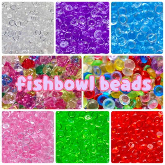 【約50g】fishbowl beads フィッシュボールビーズ